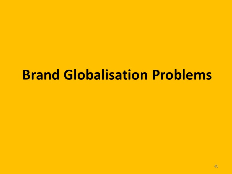 45 Brand Globalisation Problems